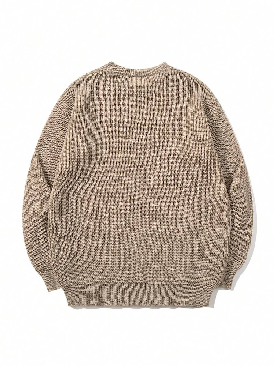 Men's crew neck relaxed-fit pullover — additional view