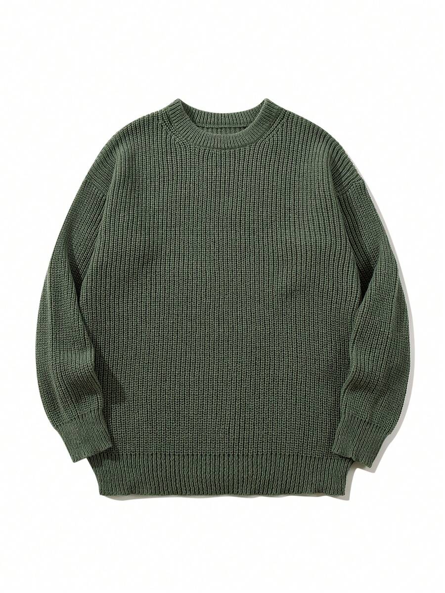 Men's crew neck relaxed-fit pullover — additional view