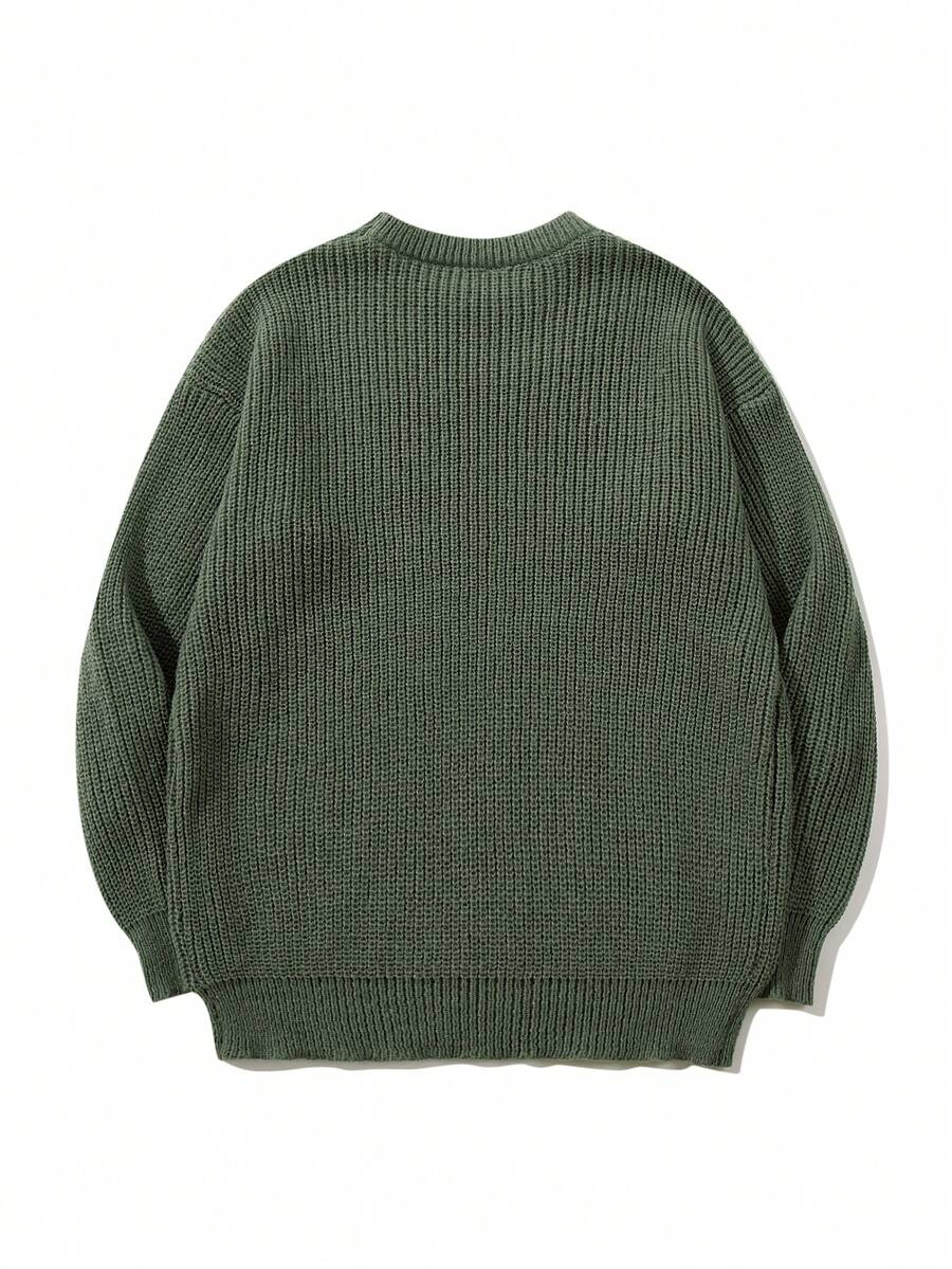 Men's crew neck relaxed-fit pullover — additional view