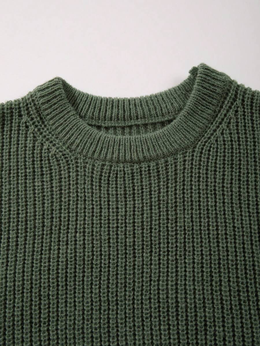 Men's crew neck relaxed-fit pullover — additional view