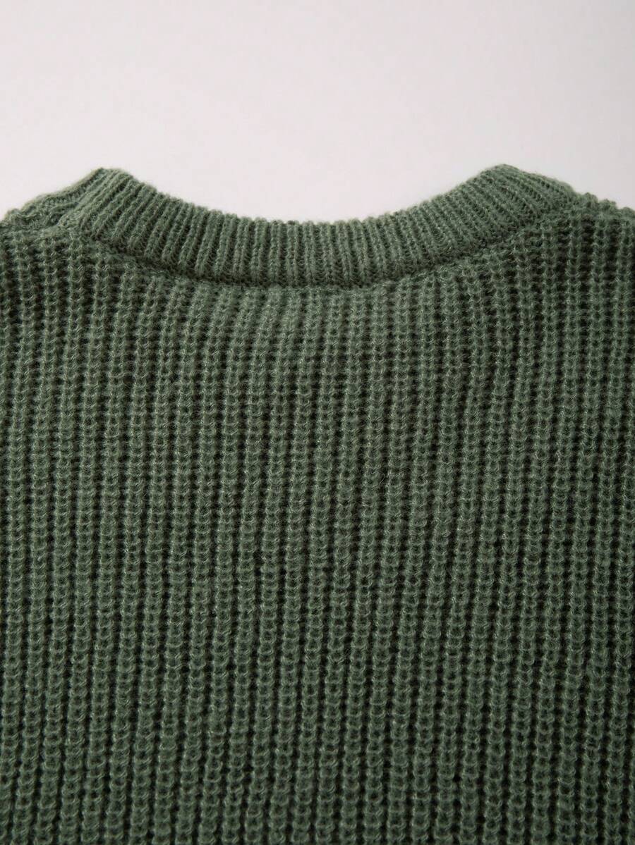 Men's crew neck relaxed-fit pullover — additional view