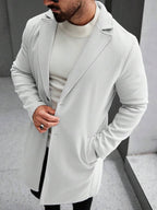 Men's button-up wool winter coat — additional view