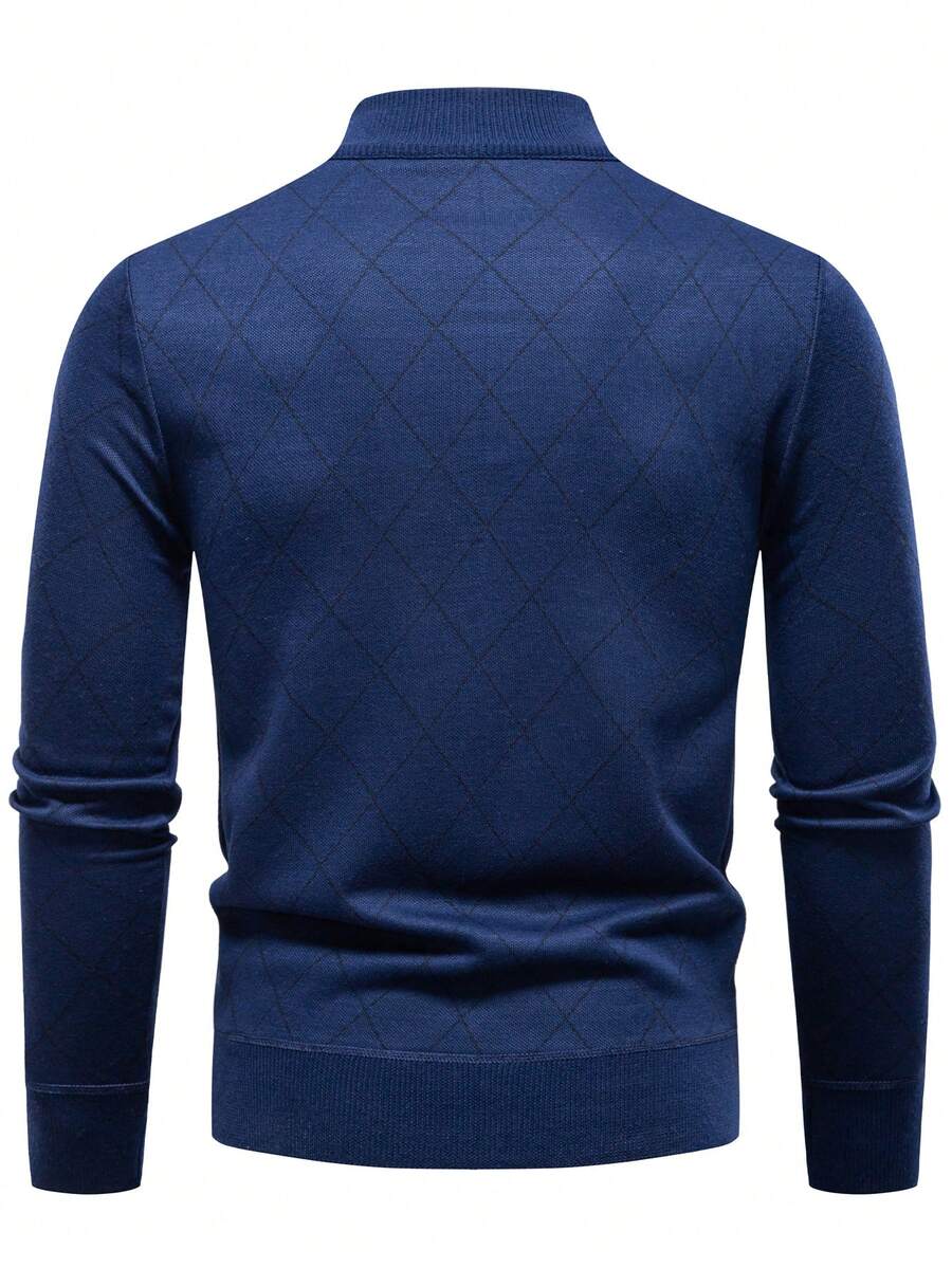 Men's half-zip long sleeve pullover — additional view