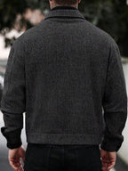 Men's single-breasted wool overcoat — additional view