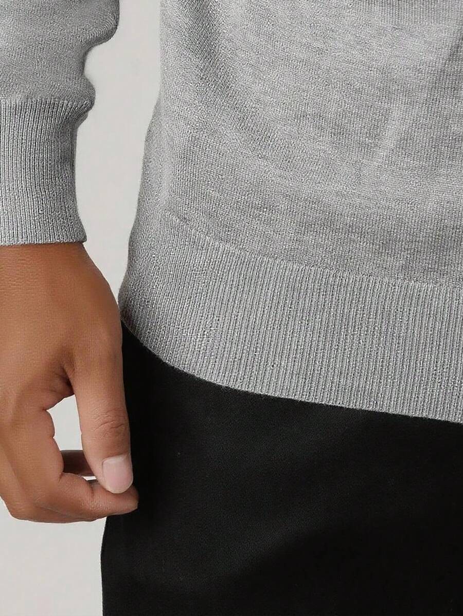 Men's crew neck slim-fit sweater — additional view
