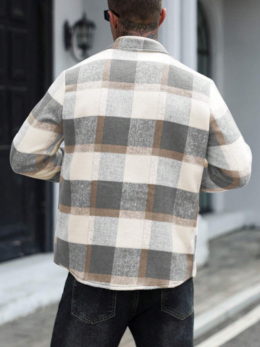 Men's single-breasted utility pocket jacket — additional view