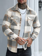 Men's single-breasted utility pocket jacket — additional view