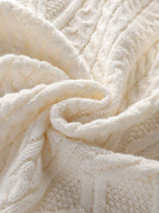 Men's half-zip cable-knit turtleneck sweater — additional view