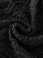 Men's half-zip cable-knit turtleneck sweater — additional view