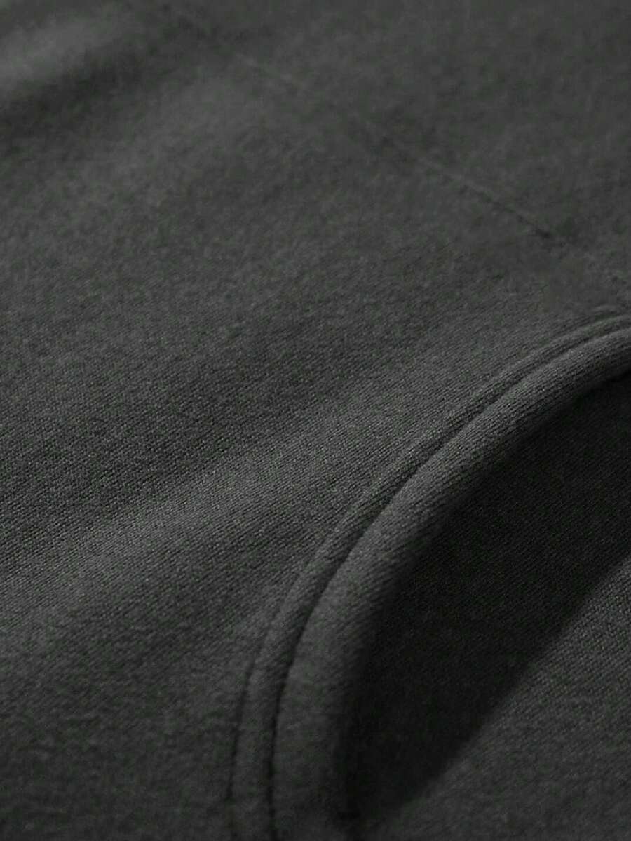 Men's kangaroo pocket drawstring hoodie — additional view