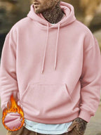 Men's drawstring long sleeve hoodie — additional view