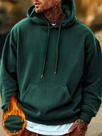 Men's drawstring long sleeve hoodie — additional view