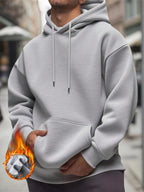 Men's drawstring long sleeve hoodie — additional view