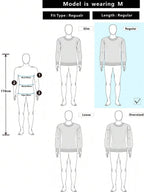 Men's half-zip long sleeve pullover — additional view