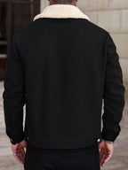 Men's teddy fleece cropped coat — additional view