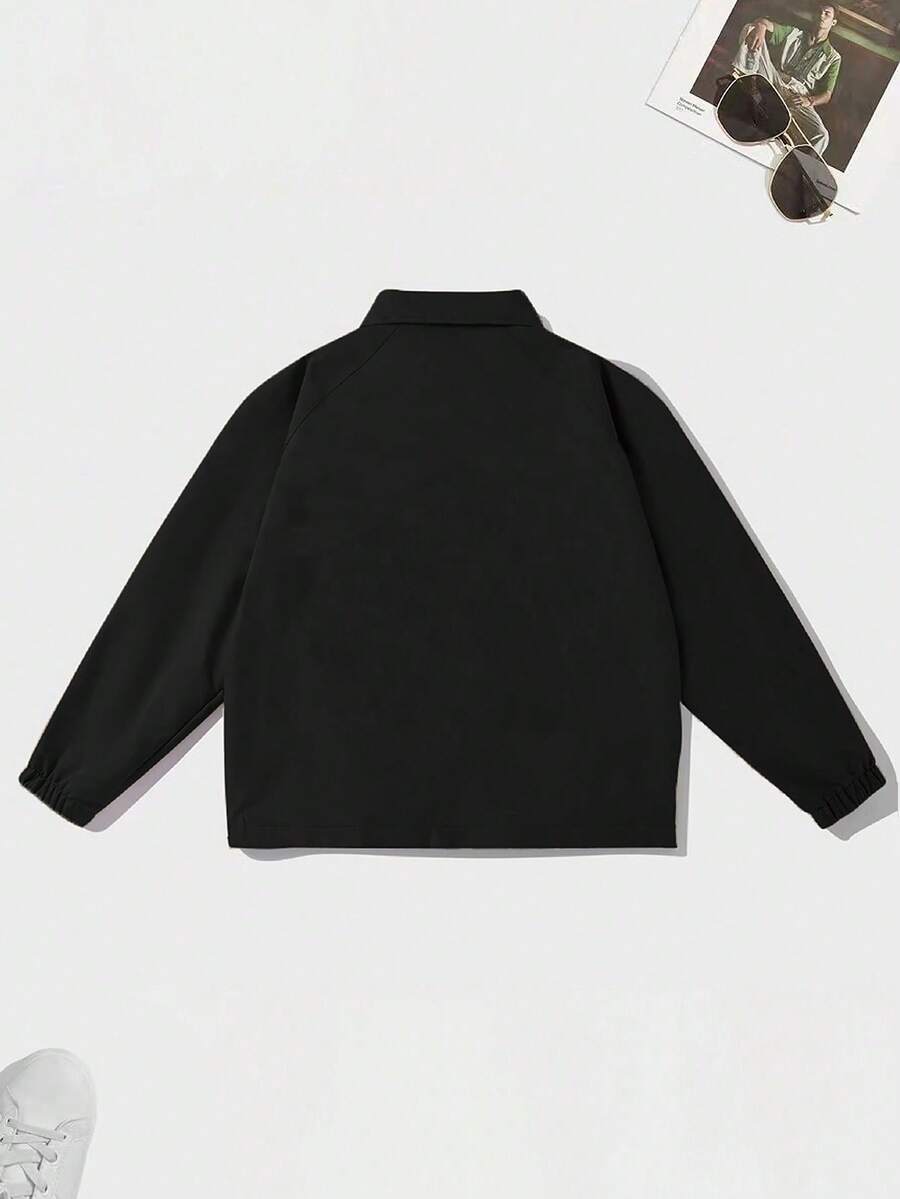 Men's lapel zip coach jacket — additional view