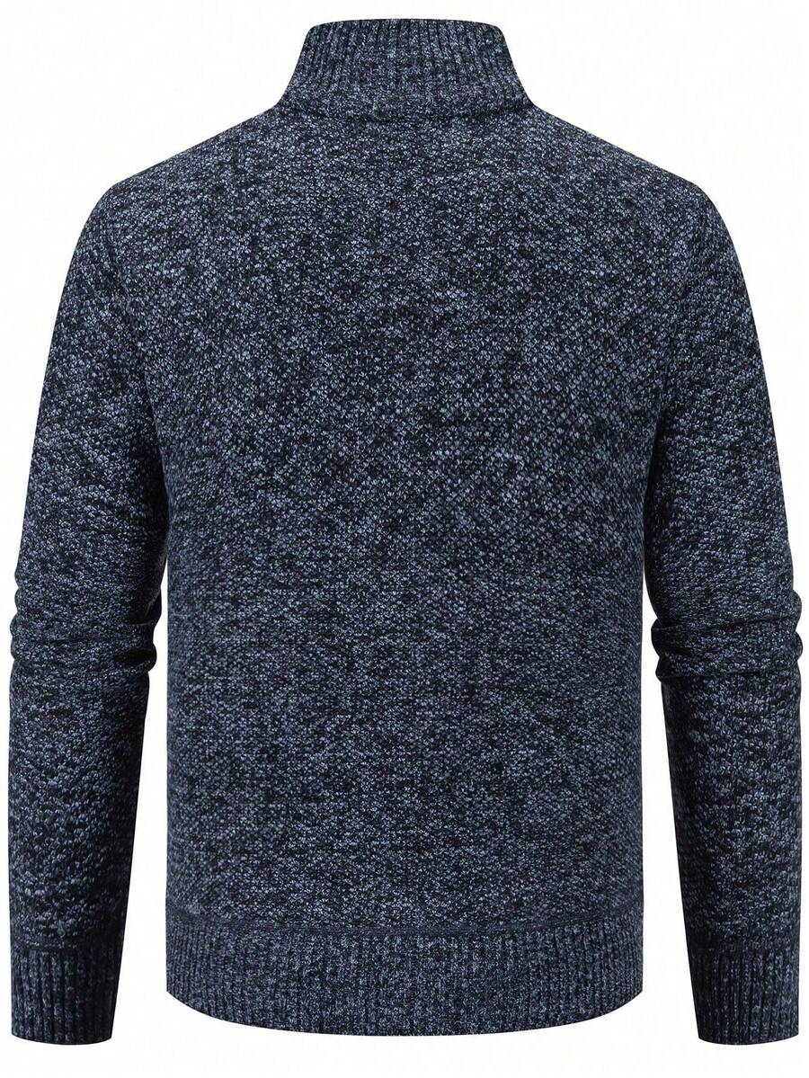 Men's color block ribbed cardigan — additional view