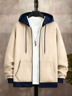 Men's zip-up hooded sweatshirt — additional view