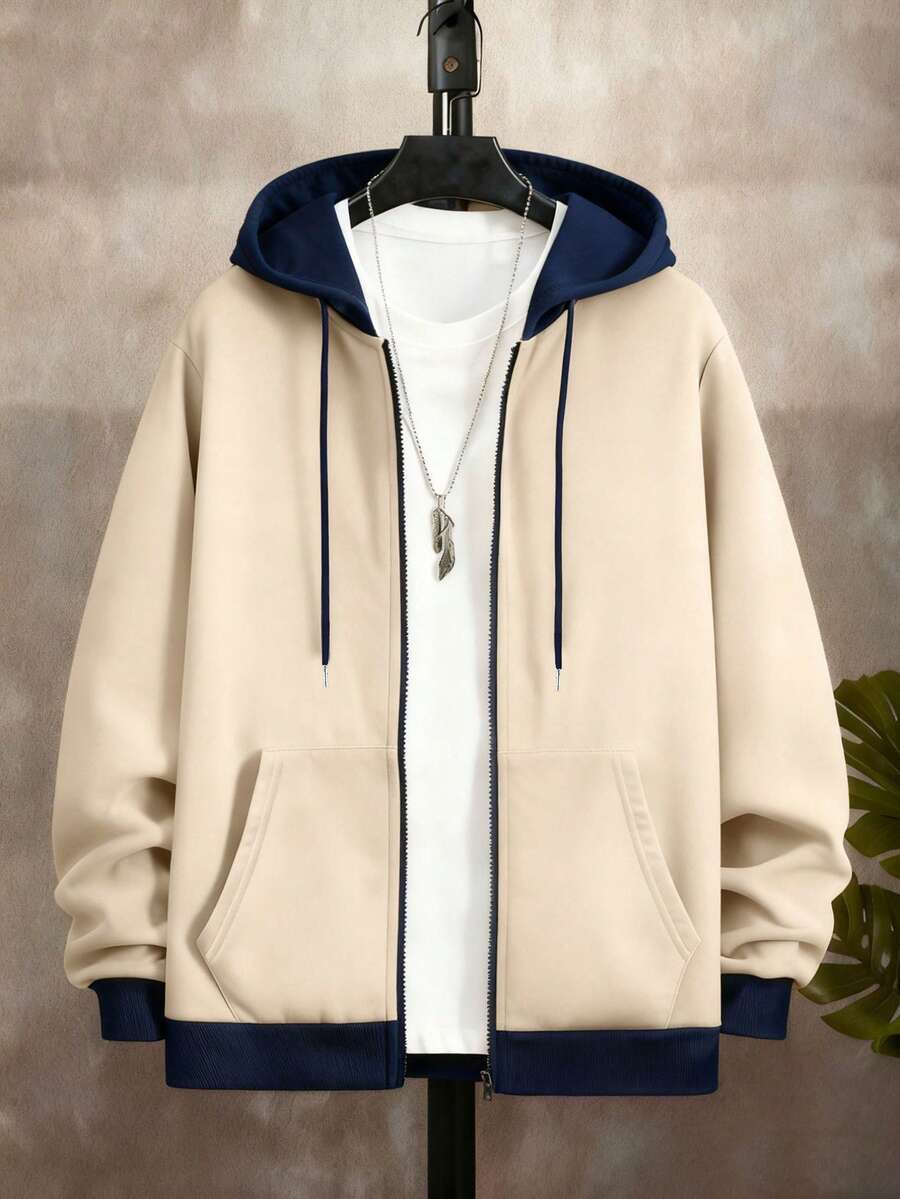 Men's zip-up hooded sweatshirt — additional view