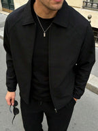 Men's lapel zip coach jacket — additional view