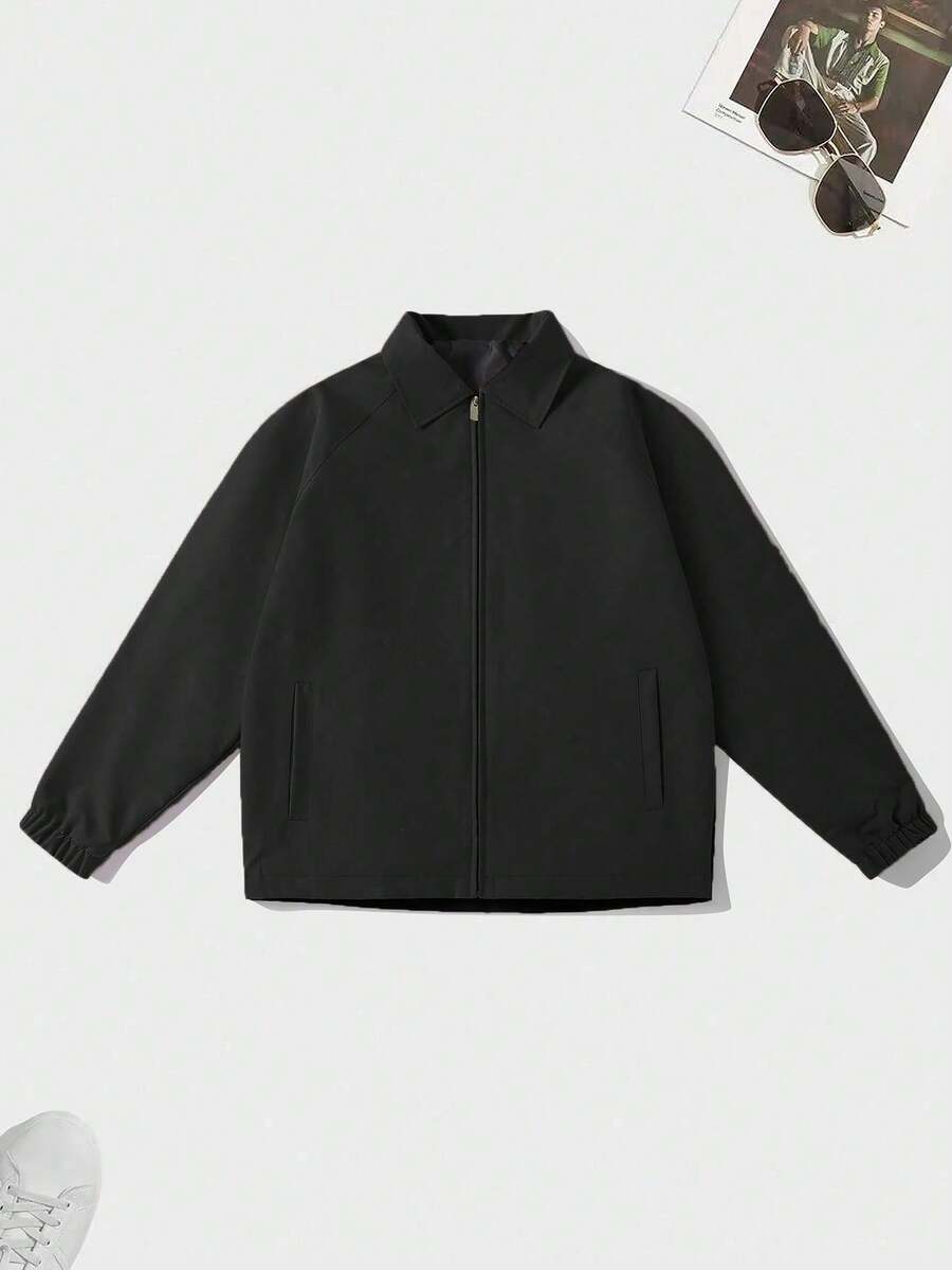 Men's lapel zip coach jacket — additional view