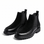 Men's textured leather chelsea boots — additional view