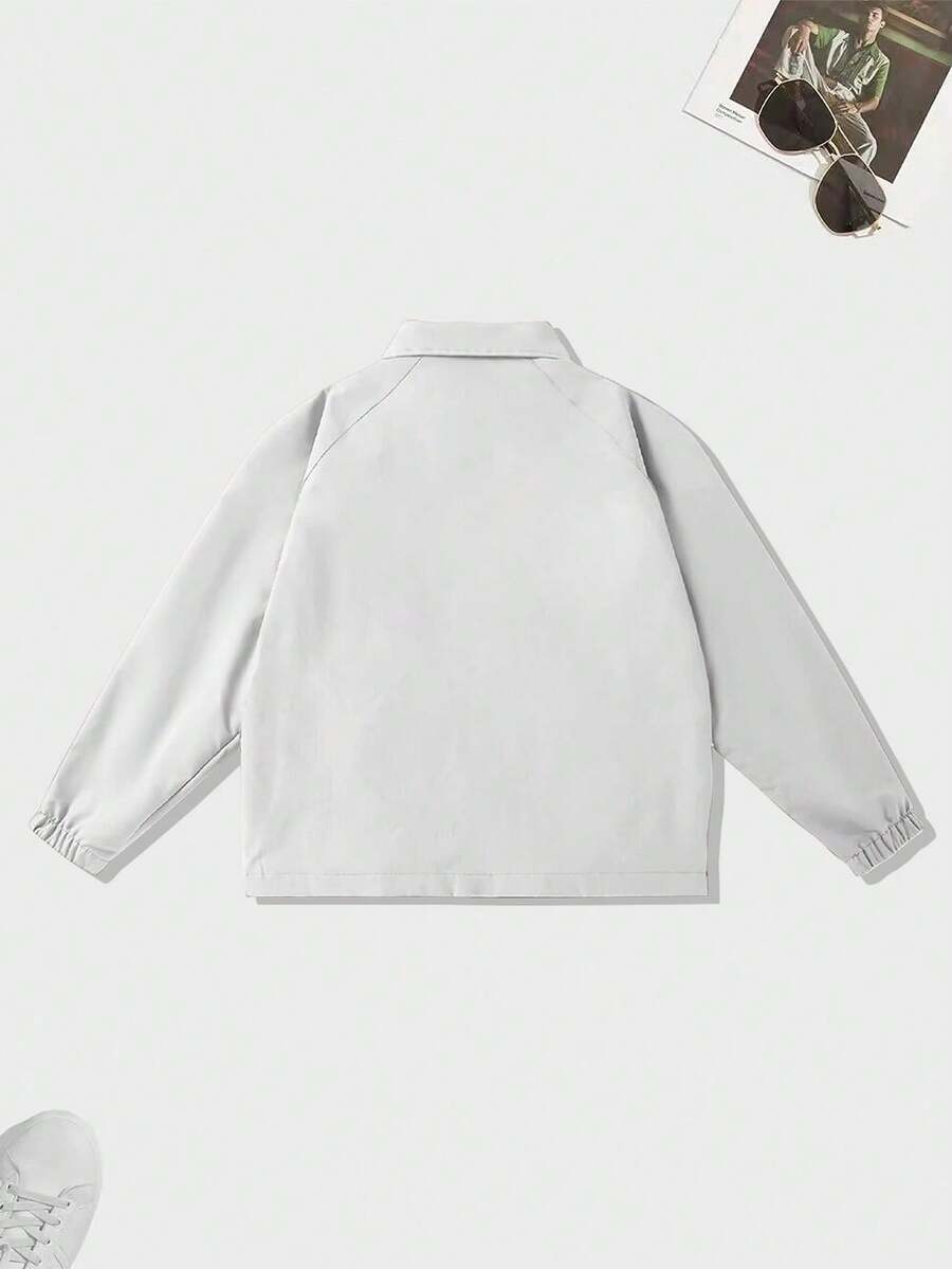 Men's lapel zip coach jacket — additional view