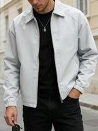 Men's lapel zip coach jacket — additional view