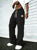 Men's drawstring waist casual joggers — additional view