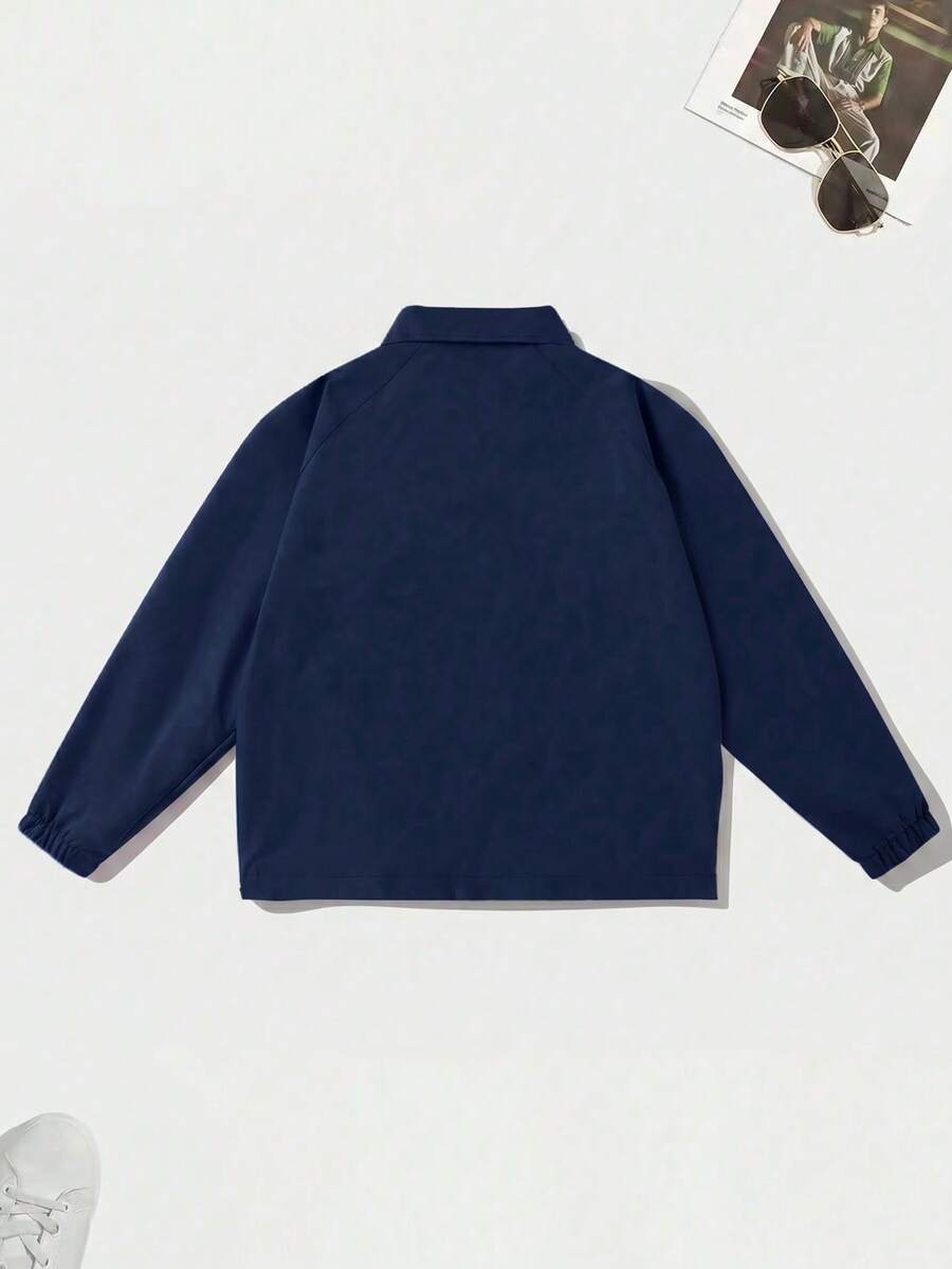 Men's lapel zip coach jacket — additional view