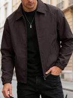 Men's lapel zip coach jacket — additional view
