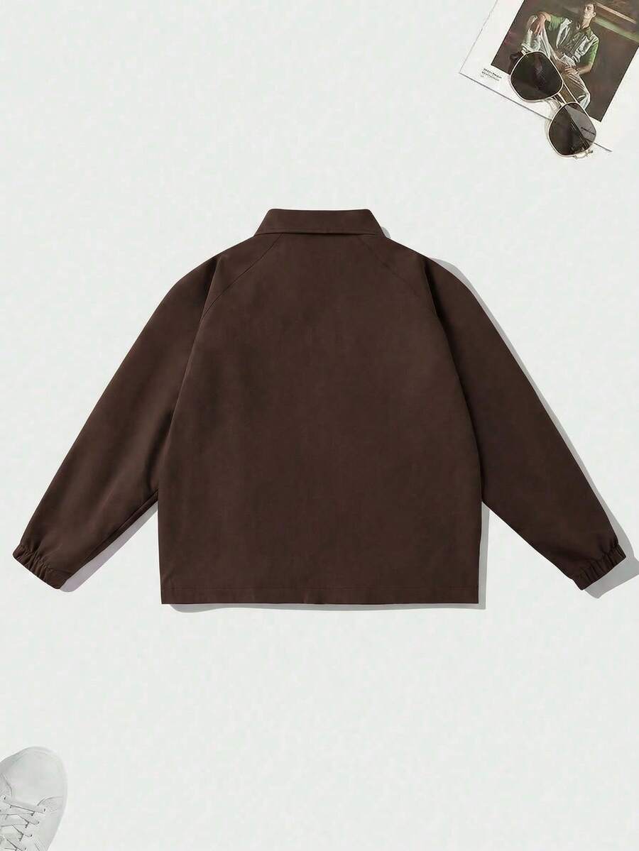 Men's lapel zip coach jacket — additional view