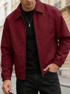Men's lapel zip coach jacket — additional view