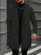 Men's button-up wool winter coat — additional view