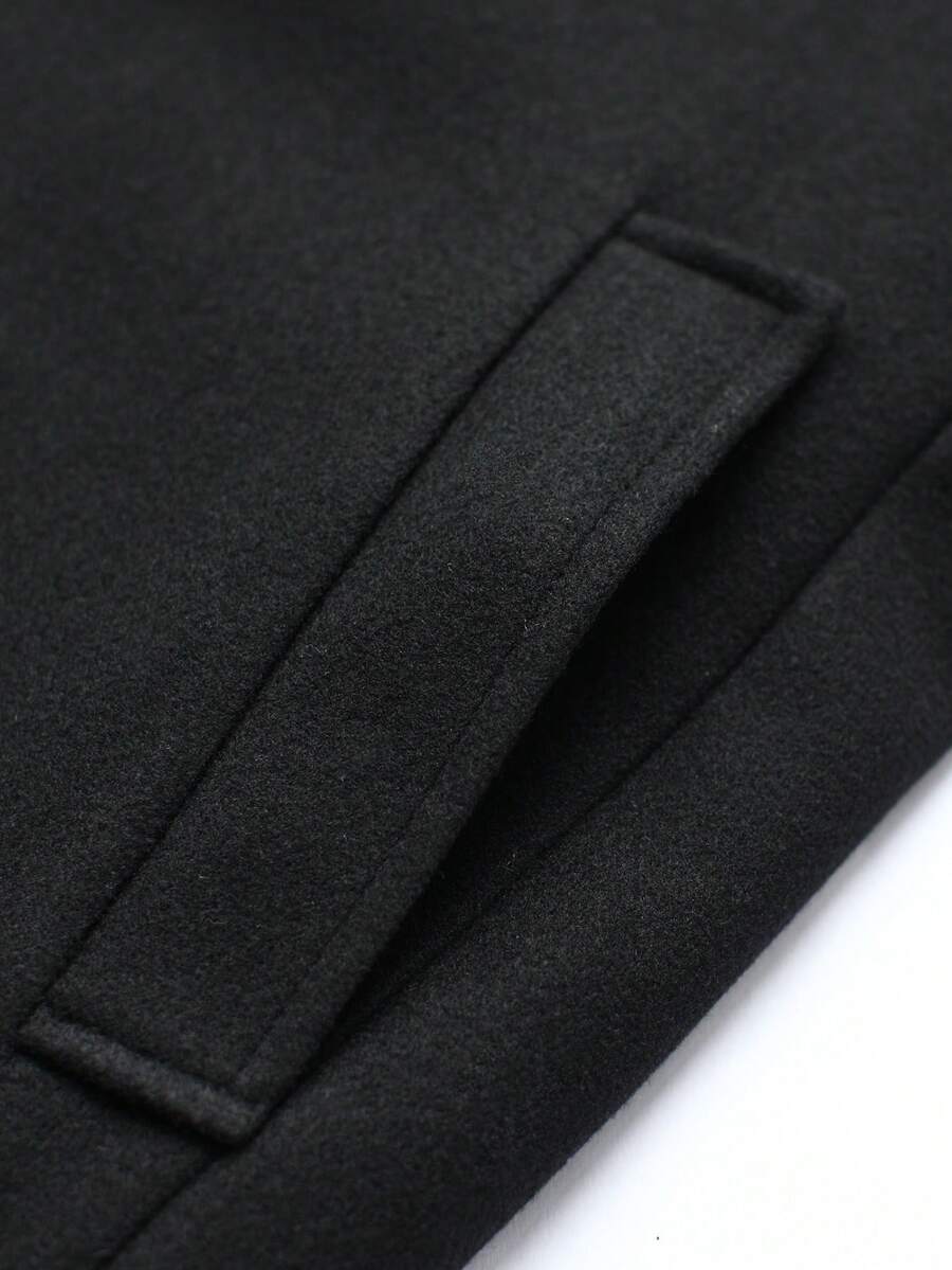 Men's button-up wool winter coat — additional view