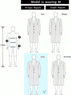 Men's button-up wool winter coat — additional view