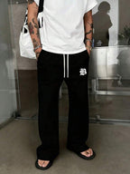 Men's drawstring waist casual joggers — additional view