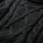Men's chunky knit turtleneck sweater — additional view