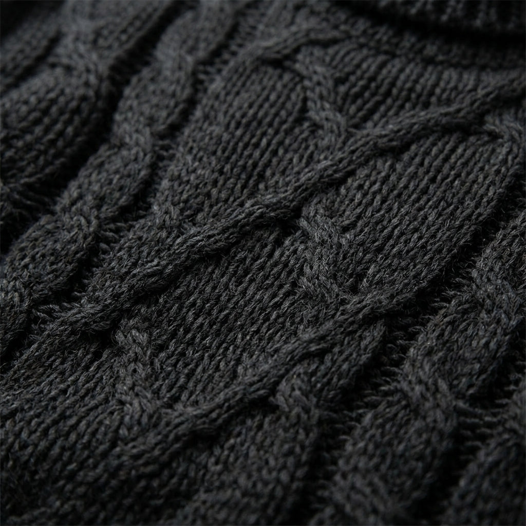 Men's chunky knit turtleneck sweater — additional view