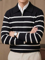 Men's half-zip long sleeve pullover — additional view