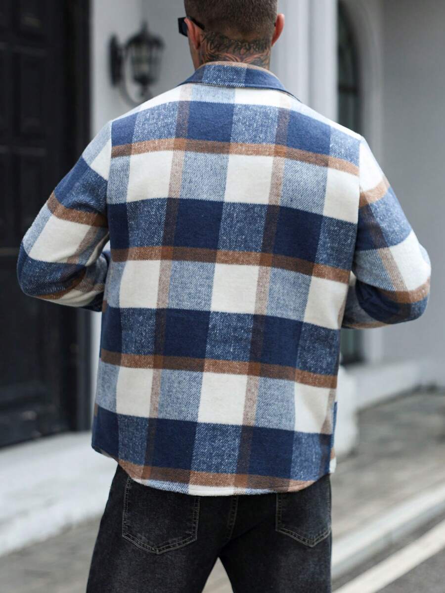 Men's single-breasted utility pocket jacket — alternate view