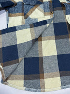 Men's single-breasted utility pocket jacket — detail view