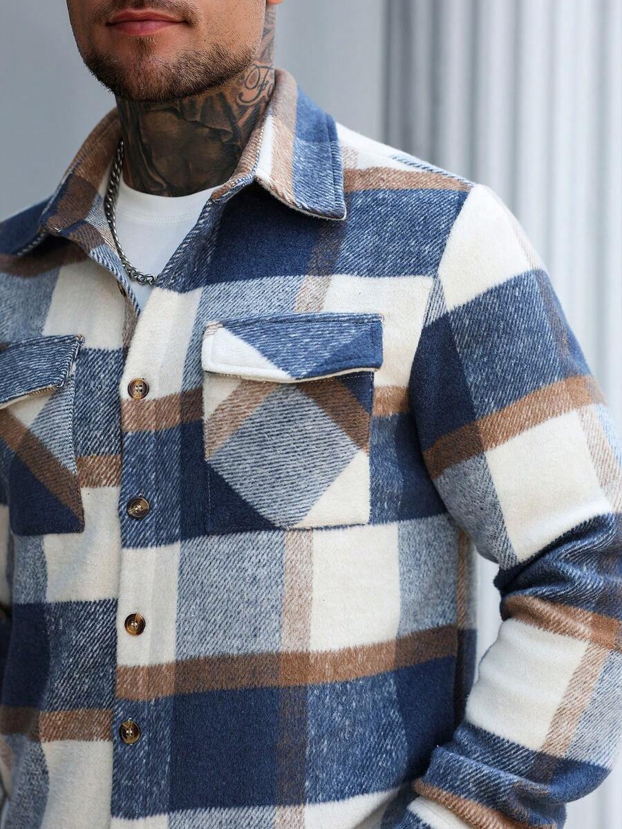 Men's single-breasted utility pocket jacket — additional view