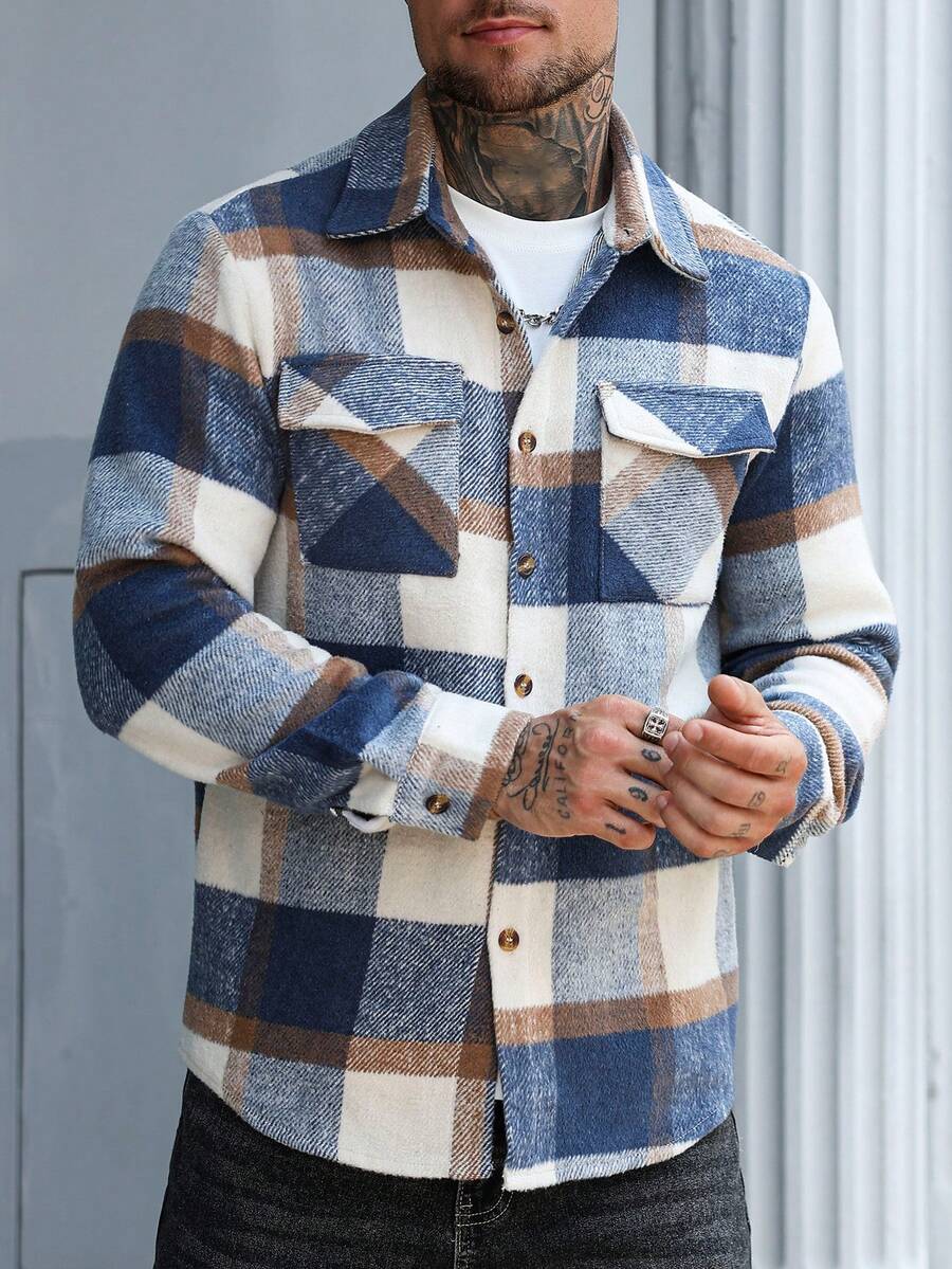 Men's single-breasted utility pocket jacket — additional view