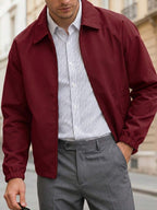 Men's lapel zip coach jacket — additional view