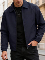 Men's lapel zip coach jacket — additional view
