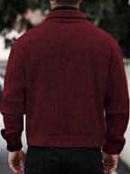 Men's single-breasted wool overcoat — additional view