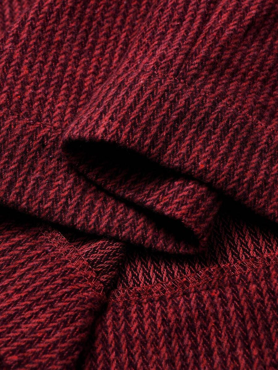 Men's single-breasted wool overcoat — additional view