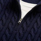 Men's quarter-zip knit sweater — additional view