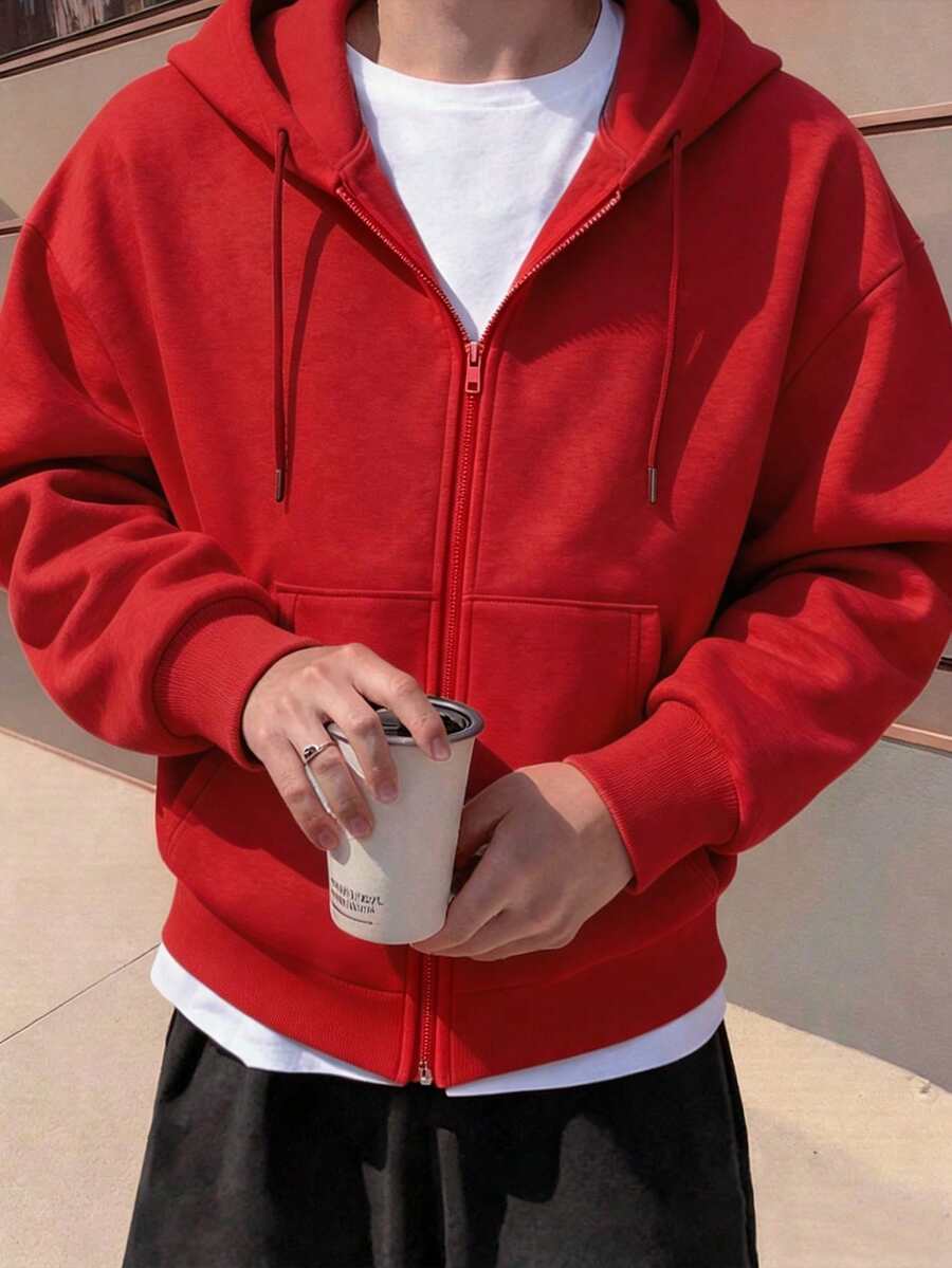 Men's zip-up hooded sweatshirt — additional view
